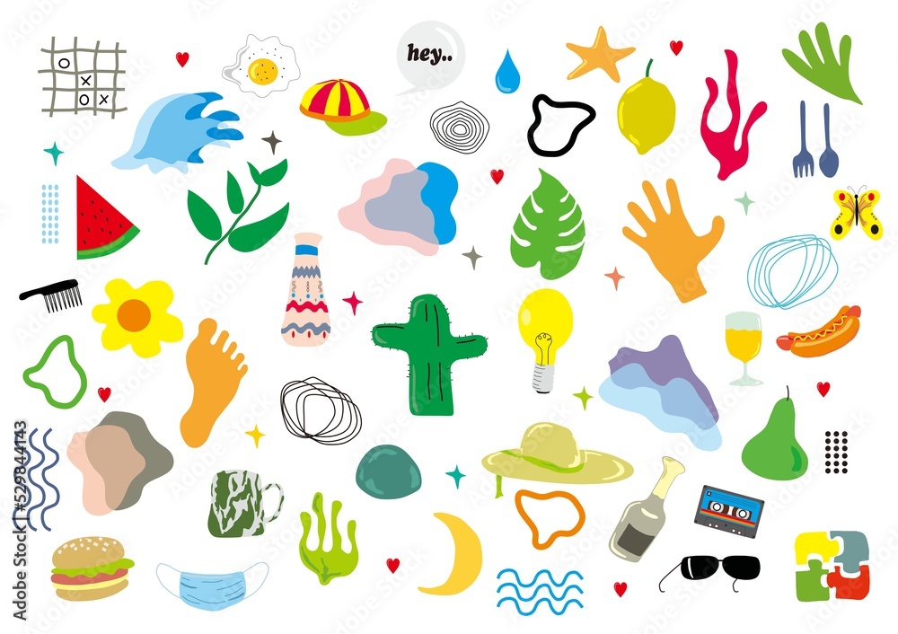 Set of icon for summer, holiday and can be used as pattern or symbol Set of icon for summer, holiday and can be used as pattern or symbol