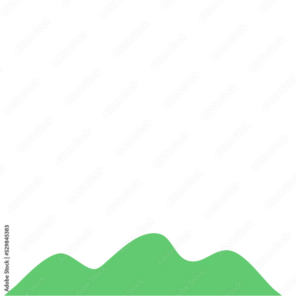Green hill silhouette landscape Green hill silhouette landscape