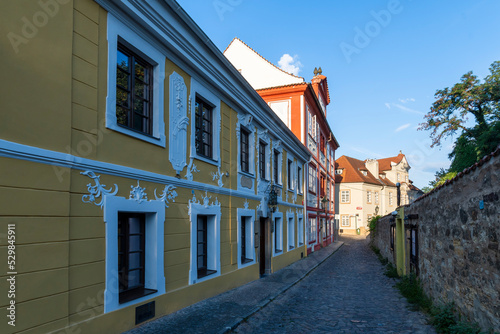Fototapeta Naklejka Na Ścianę i Meble -  The Novy Svet Street view in Prague City