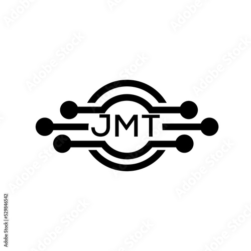 JMT letter logo. JMT  best white background vector image. JMT 
Monogram logo design for entrepreneur and business.	
 photo