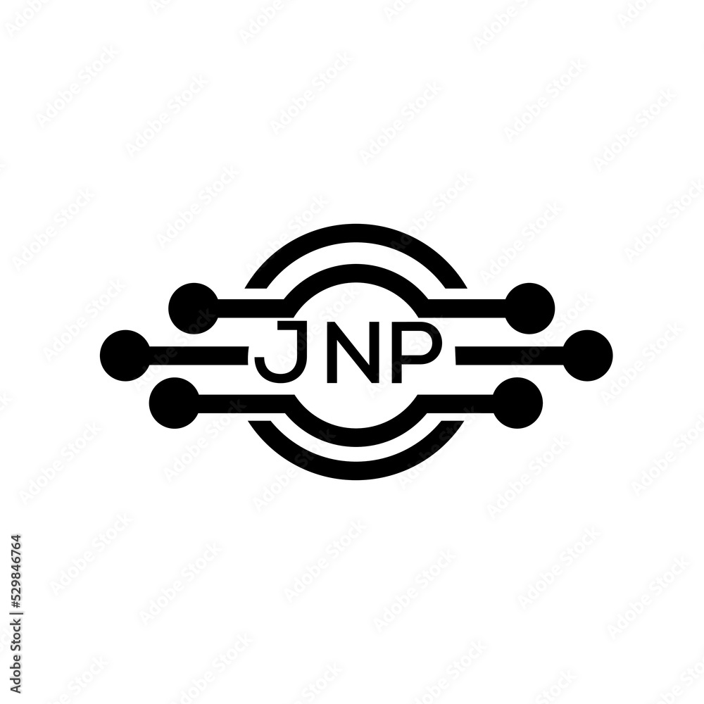 JNP letter logo. JNP best white background vector image. JNP Monogram logo design for