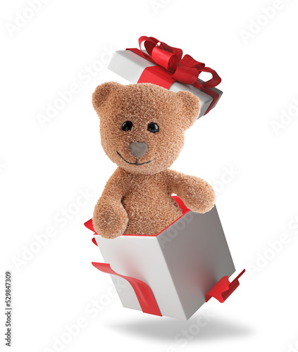 teddy bear in christmas or ...