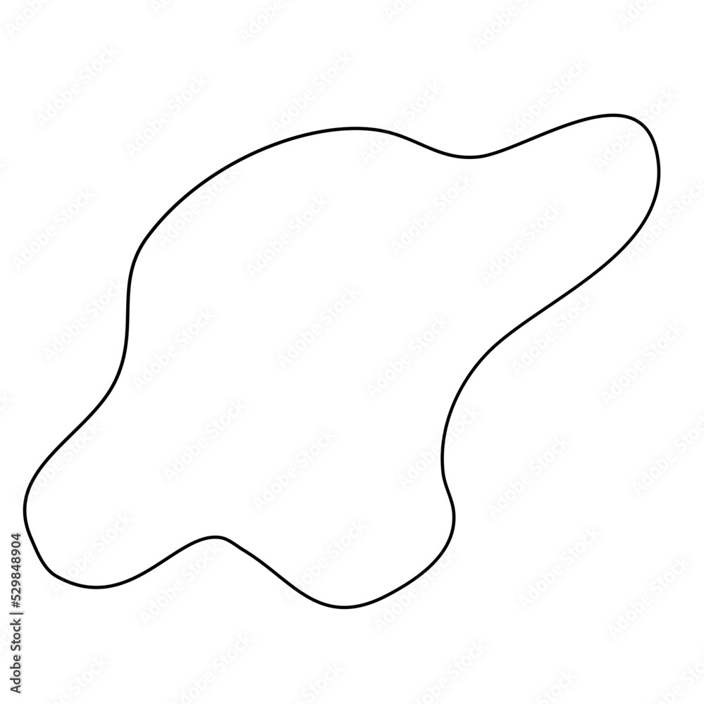 Modern Irregular Line Blob Shape Background