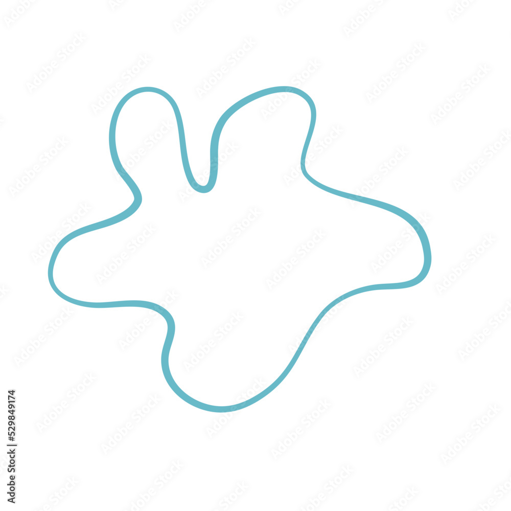 Modern Irregular Line Blob Shape Background Modern Irregular Line Blob Shape Background