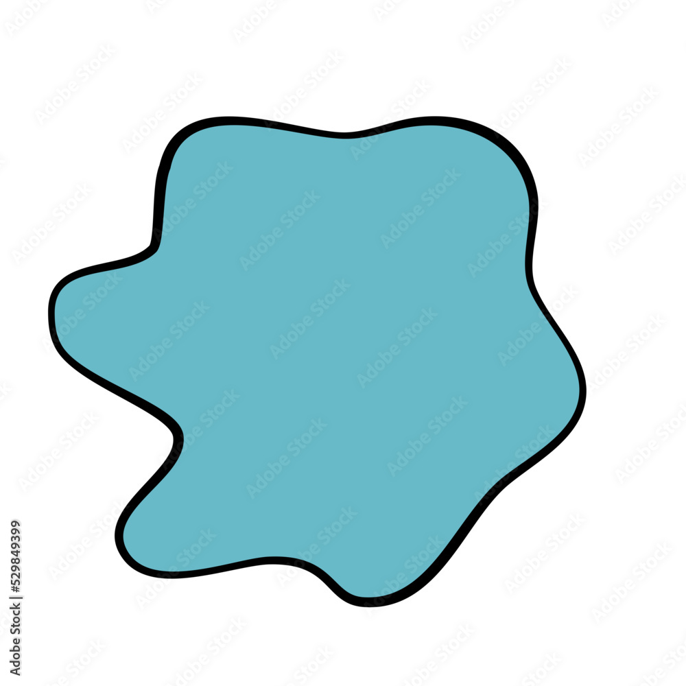 Modern Irregular Line Blob Shape Modern Irregular Line Blob Shape