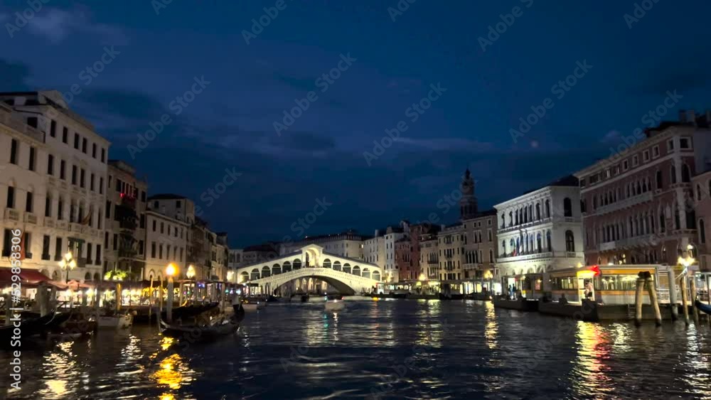 Grand Canal at Venice by night