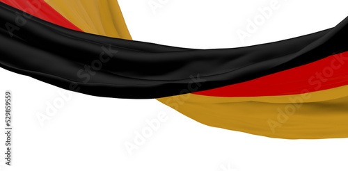 Germany flag. Flag with a beautiful glossy silk