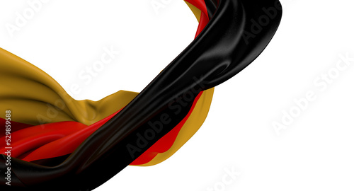 Germany flag of silk with copyspace for your text