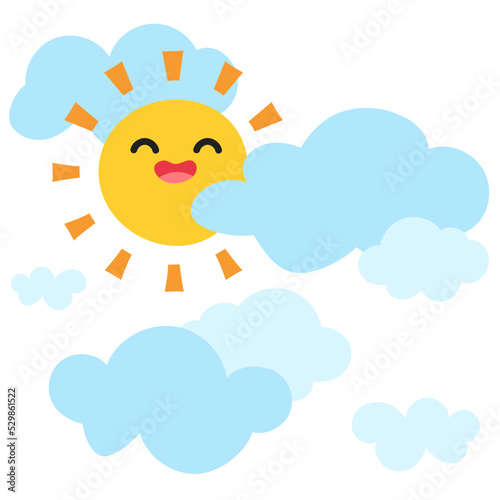 partly cloudy