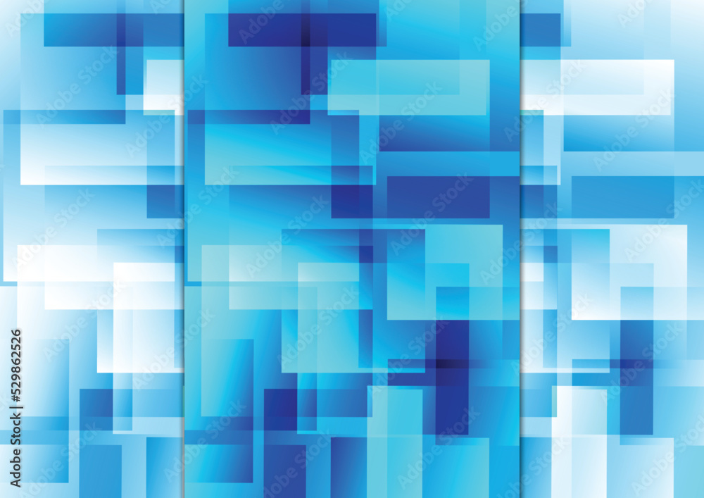 Abstract vector geometric modern blue gradient color background design