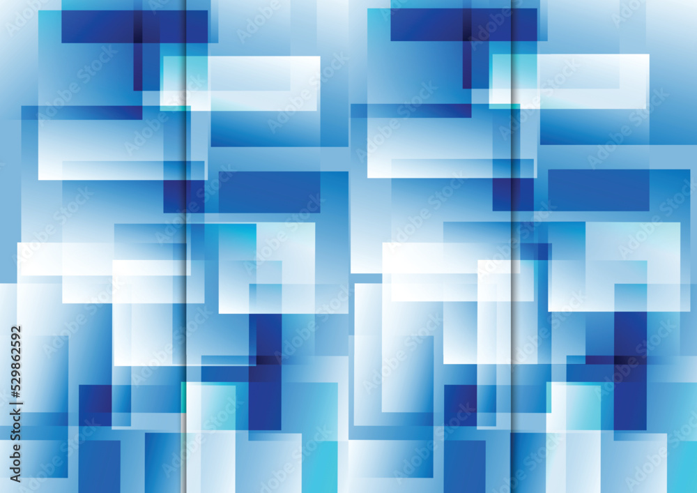Abstract vector geometric modern blue gradient color background design