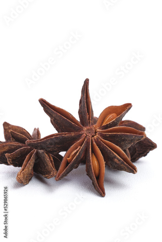 star anise isolated on white background