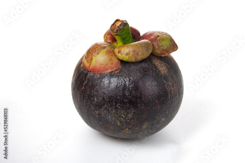 mangosteen isolated on white background