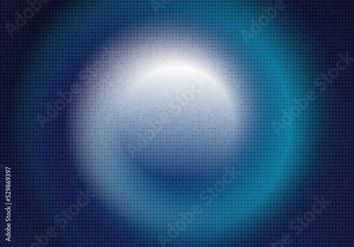 Abstract gradient blue circle halftone decoraitve template design. Overlapping for cover background.