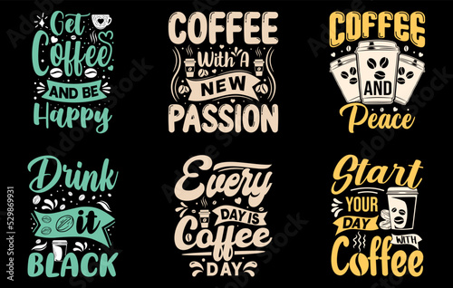 coffee t-shirt design bundle  coffee tshirt design set  coffee lover t shirt