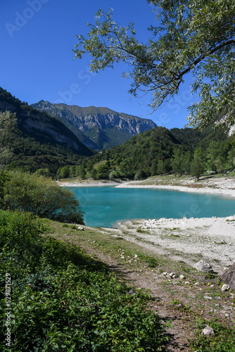 Lake Tenno on the Italian Dolomites