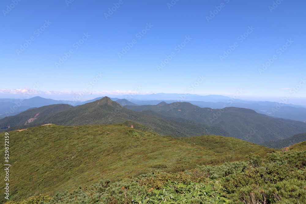 2022年9月の栃木県の茶臼岳の登山