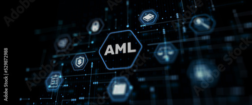 AML Anti Money Laundering Financial Bank Abstract Business Technology Concept illustration photo