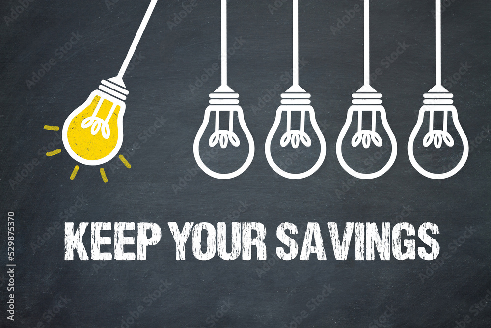 Fototapeta premium keep your savings 