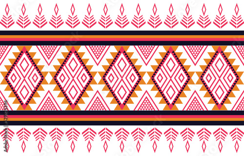 triangle geometric pattern colorful,Tribal ethnic texture style,design for printing on products, background,scarf,clothing,wrapping,fabric,vector illustration.