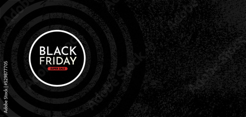 Black Friday Sale. Banner, poster, logo on dark background