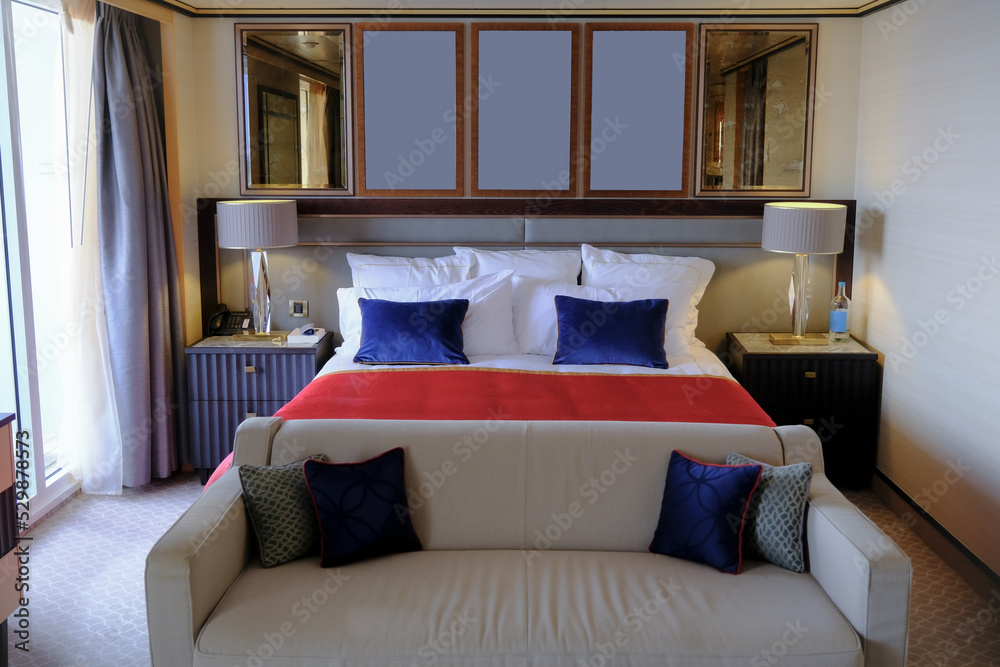 Luxurious ocean view or oceanview or outside balcony veranda cabin ...
