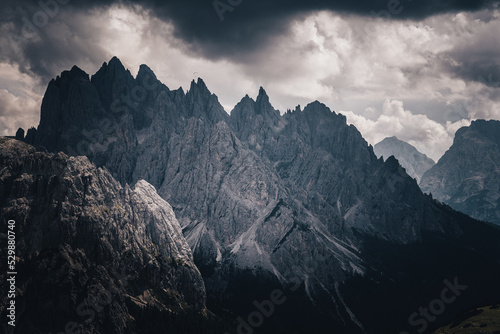 Mountains  forest and landscape of the Dolomites in South Tyrol  Italy
