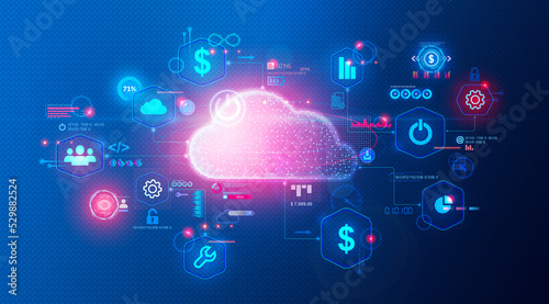 Cloud Financial Management - FinOps - Conceptual Illustration