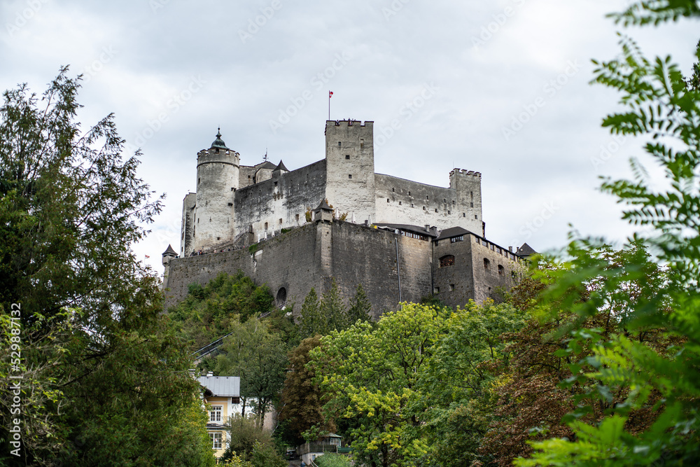 Salzburg medival castle in autumn Salzburg medival castle in autumn