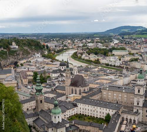 Salzburg medival castle in autumn