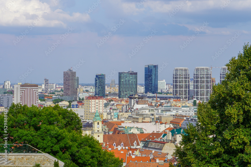 Bratislava city aerial panoramic view. Bratislava is the capital of Slovakia.
Bratislava city aerial panoramic view. Bratislava is the capital of Slovakia.