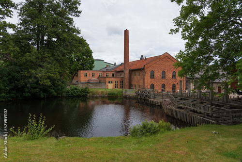 Old buildings at Forsvik, Sweden photo