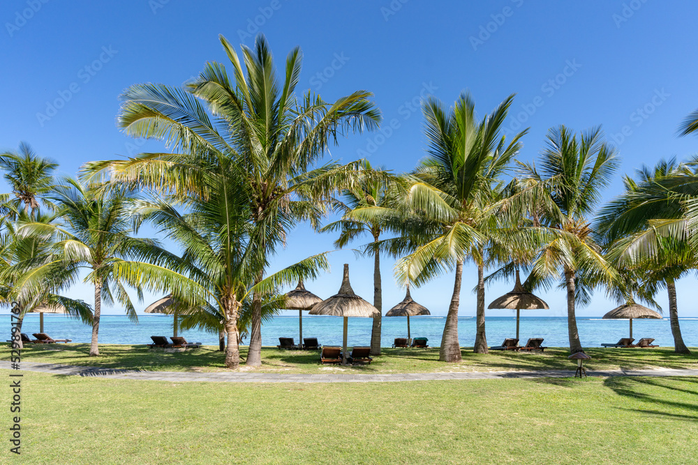 Tropical beach on Mauritius island Tropical beach on Mauritius island