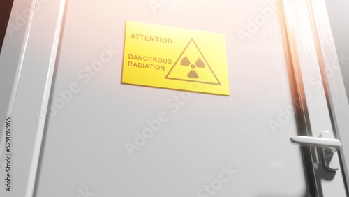 Dangerous accident associated with radiation in the building.