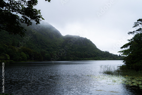 Pollacappul Lough is a lake in County Galway. Pollacappul Lough is situated west of Kylemore Lough, and northwest of Benbaun.  Scenic in Ireland. photo