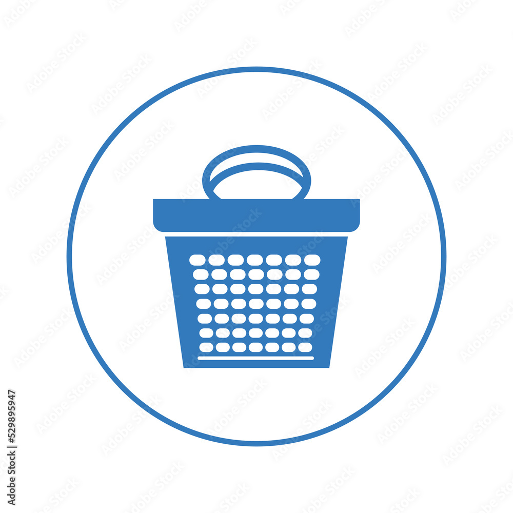 Carrying goods basket icon | Circle version icon |