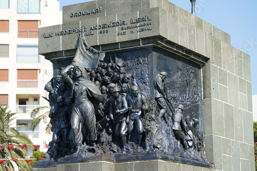 Izmir Ataturk Monument in Republic Square, Izmir, Turkiye photo