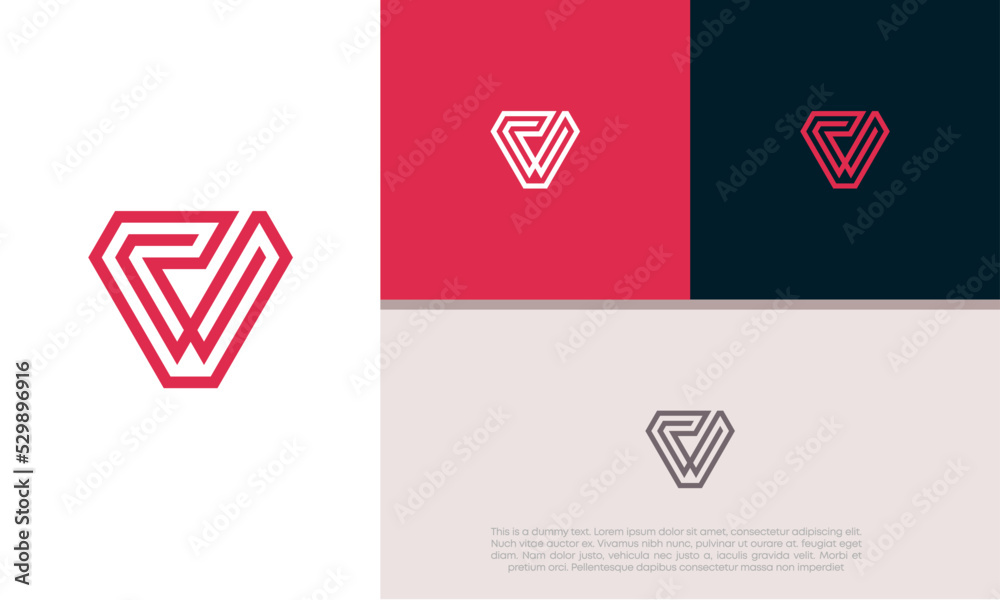 Innovative high tech logo template. Template label for blockchain technology. Technology Logo. Initials V logo design. Innovative high tech logo template. Template label for blockchain technology. Technology Logo. Initials V logo design.