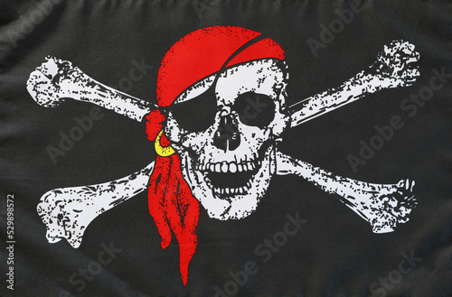 Cuadro en lienzo Jolly Roger flag