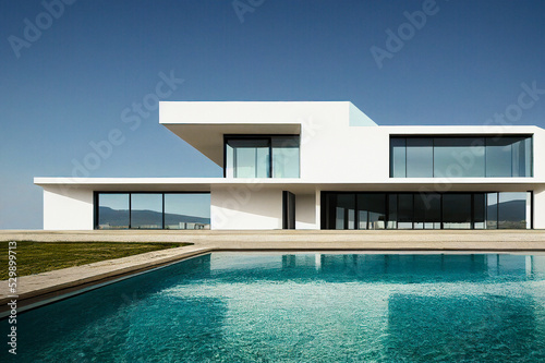 Hillside Contemporary Villa with a Swimming Pool © dani3315