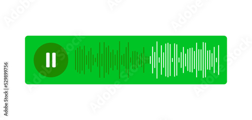 Paused and playing audio message