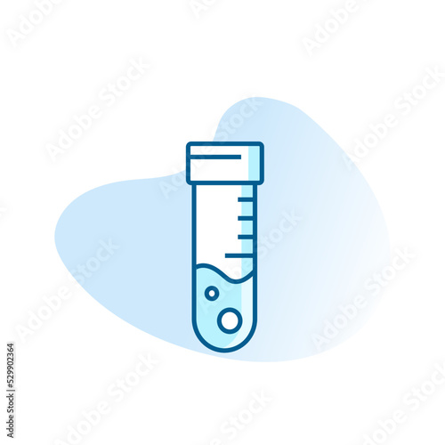 laboratory test tube experiment - flat design icon