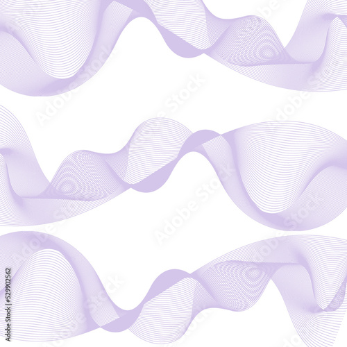 Digital Lavender Color of the Year 2023.Creative Graphic Illustration, Lavender waves over white