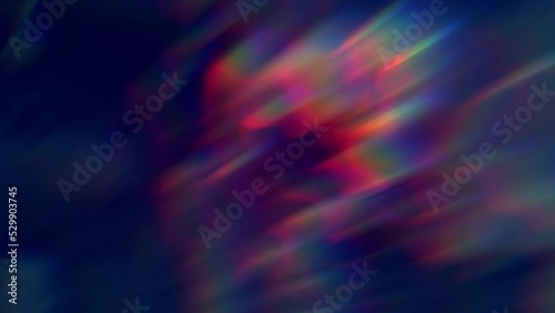 4k animated background simulating the colors of light passing through a prism