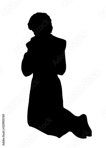 Anointing for the kingdom. Vector drawing