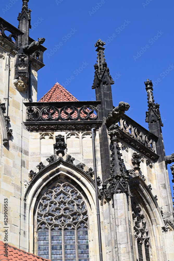 Kirche St Lamberti - römisch-katholische Kirche im Stadtkern von Münster in NRW, Deutschland
