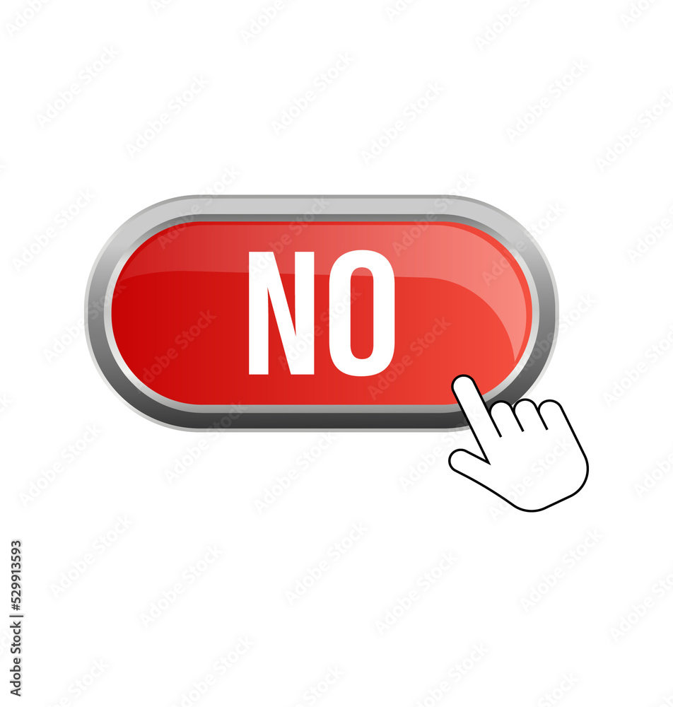 Green and red round with yes and no vector sign on a white background. Vector stock illustration. Green and red round with yes and no vector sign on a white background. Vector stock illustration.