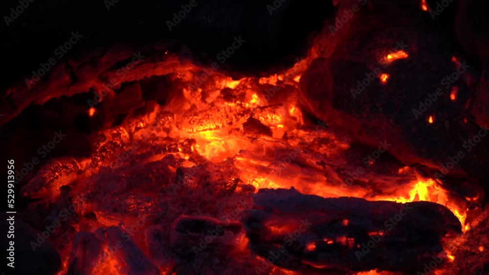 cooking on a campfire in the forest mountain