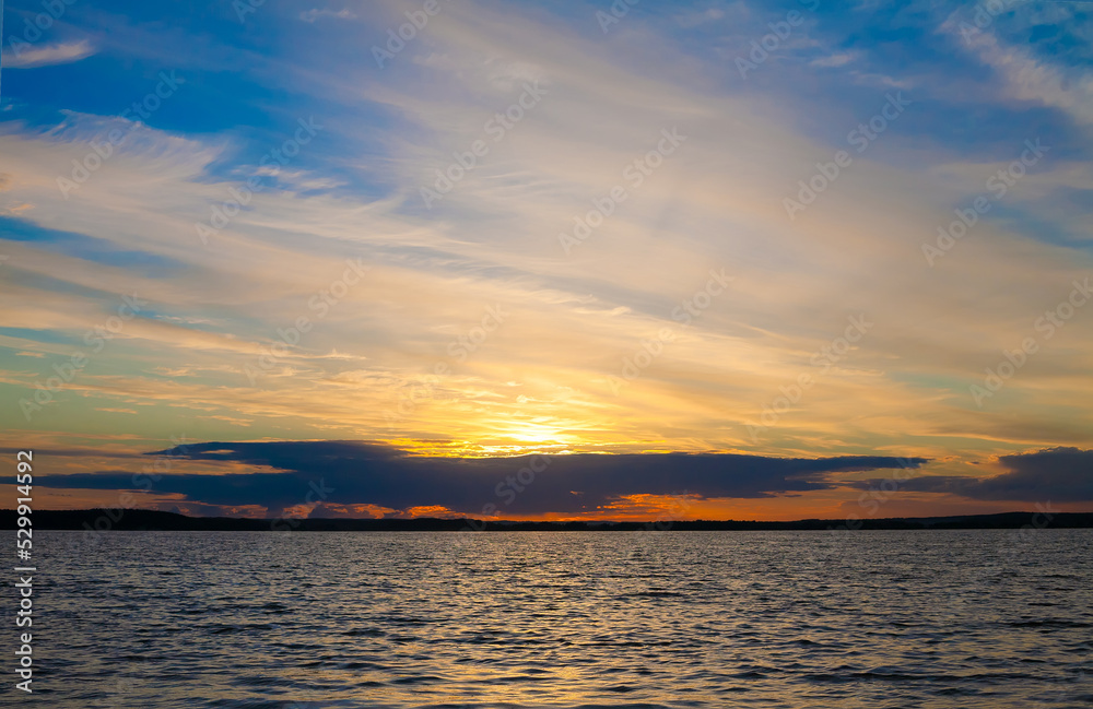 Fototapeta premium Beautiful Sunset landscape
