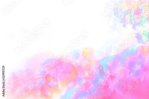 Abstract watercolor background with space